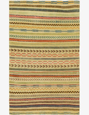 3' 6 x 5' 9 Hand Knotted Modern Ziegler Rug