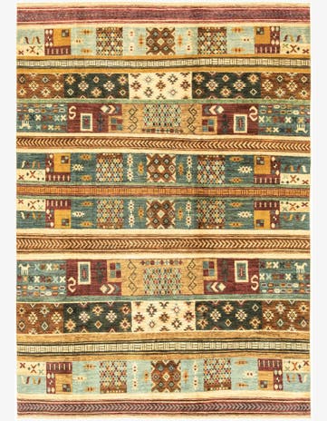 6' 8 x 9' 7 Hand Knotted Modern Ziegler Rug