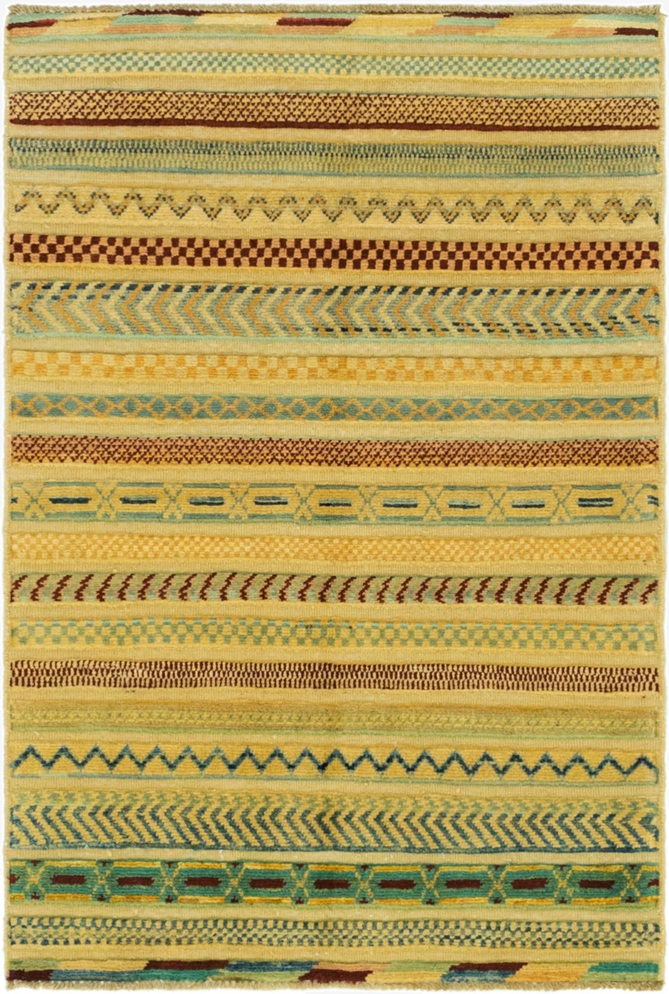 2' 8 x 4' 1  Hand Knotted Modern Ziegler Rug