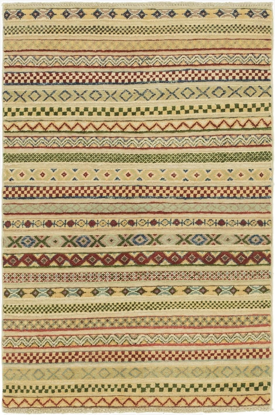 2' 8 x 4' 2  Hand Knotted Modern Ziegler Oriental Rug