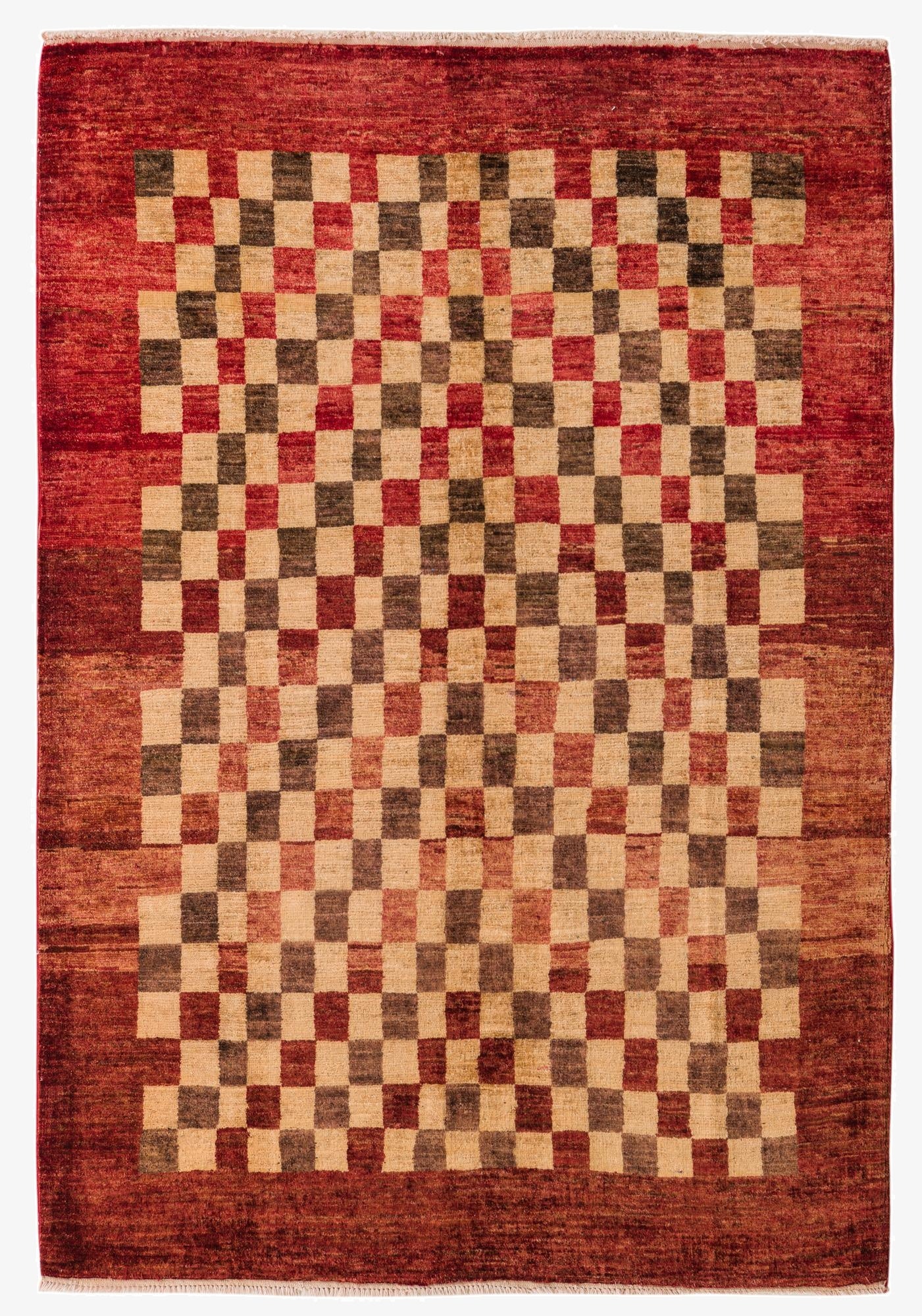 4' 1 x 6'  Hand Knotted Modern Ziegler Rug