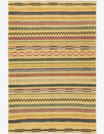 3' 3 x 5' Hand Knotted Modern Ziegler Rug