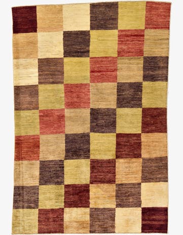 4' x 5' 9 Hand Knotted Modern Ziegler Oriental Rug