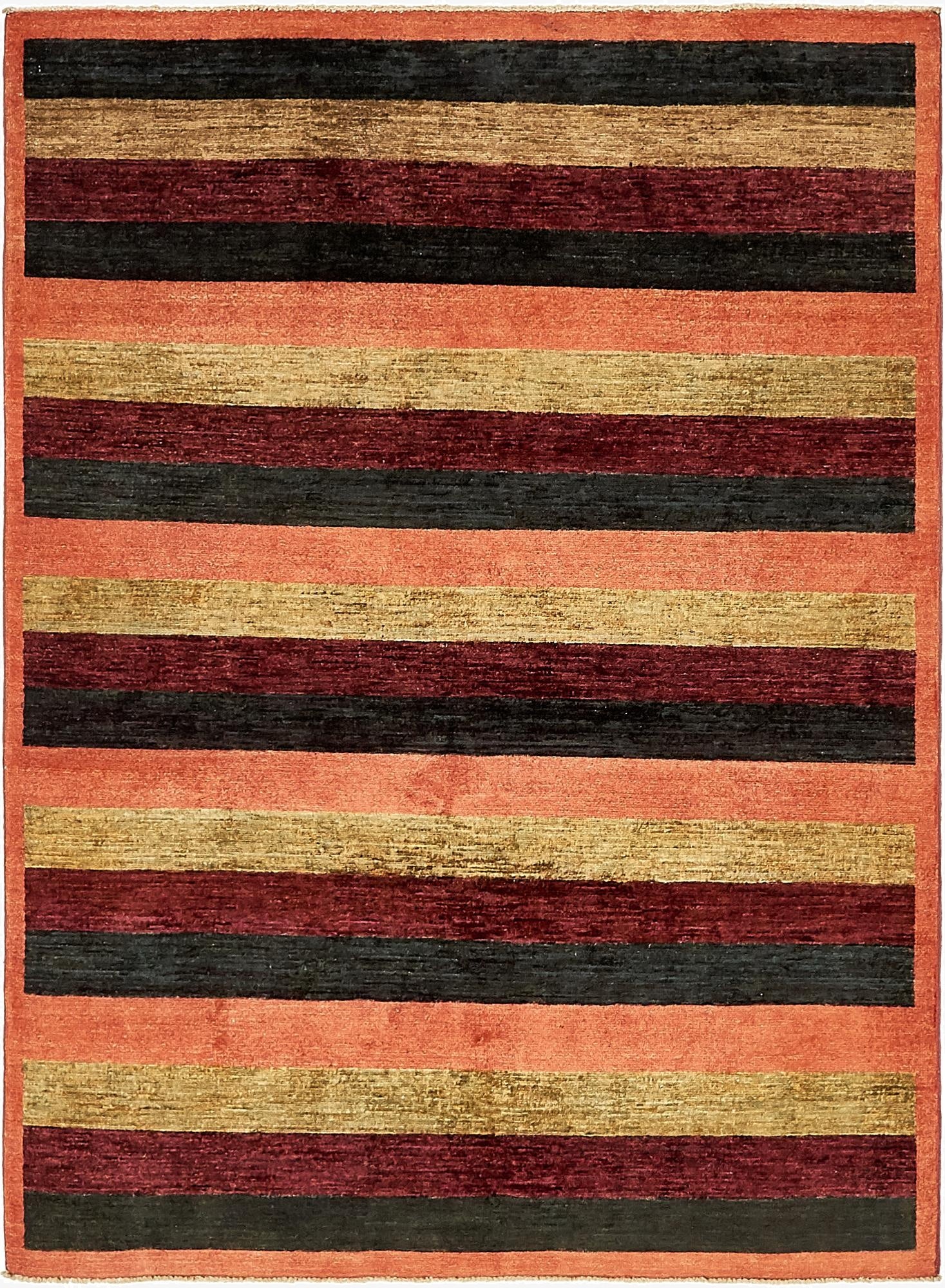 4' 9 x 6' 6  Hand Knotted Modern Ziegler Oriental Rug