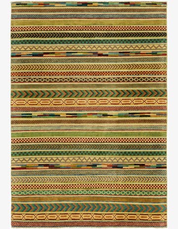 3' 11 x 5' 10 Hand Knotted Modern Ziegler Rug
