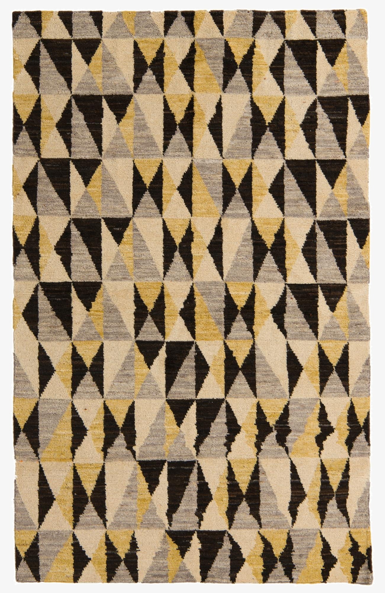 4' 11 x 7' 7  Hand Knotted Modern Ziegler Rug