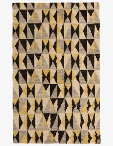 4' 11 x 7' 7 Hand Knotted Modern Ziegler Rug