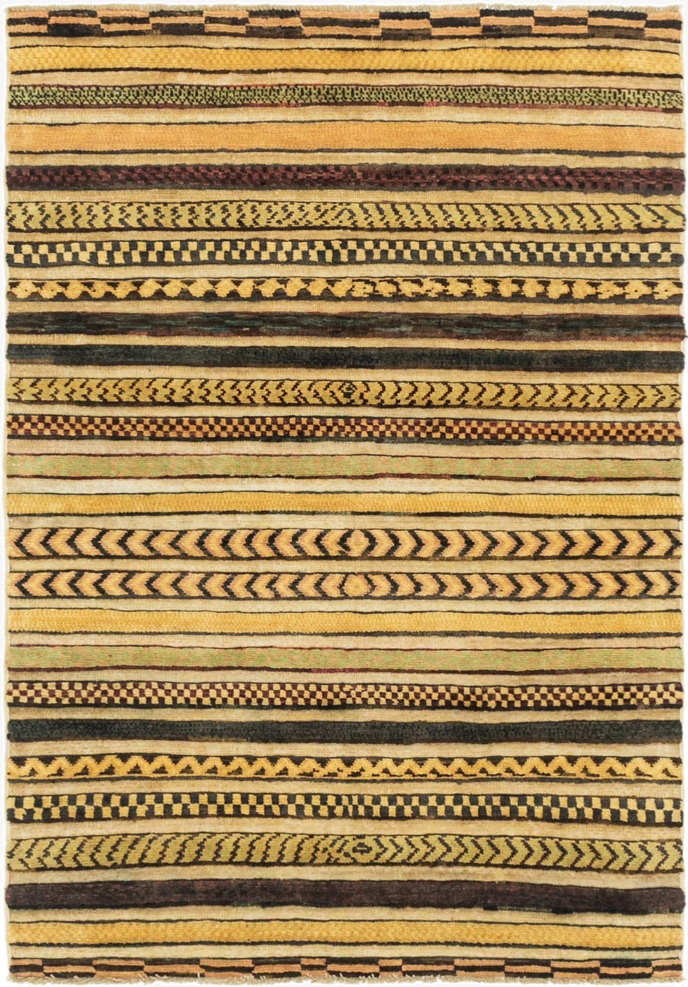 3' 3 x 4' 10  Hand Knotted Modern Ziegler Rug