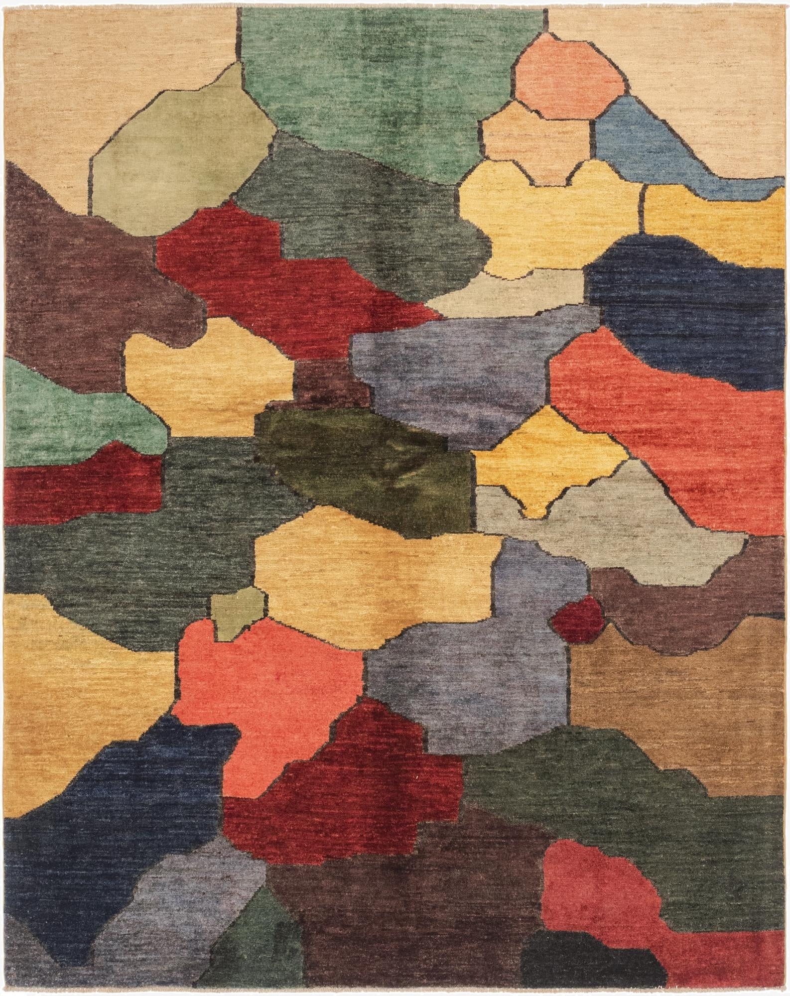5' 10 x 7' 6  Hand Knotted Modern Ziegler Rug