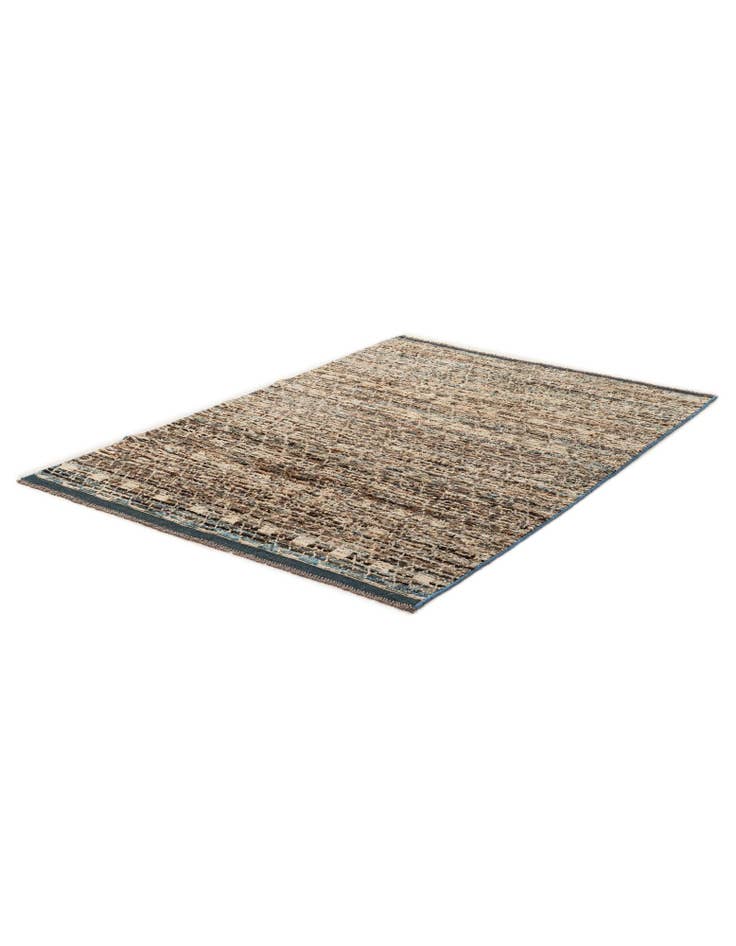 Detail image of 4' 10 x 6' 9 Hand Knotted Moroccan Wool Rug