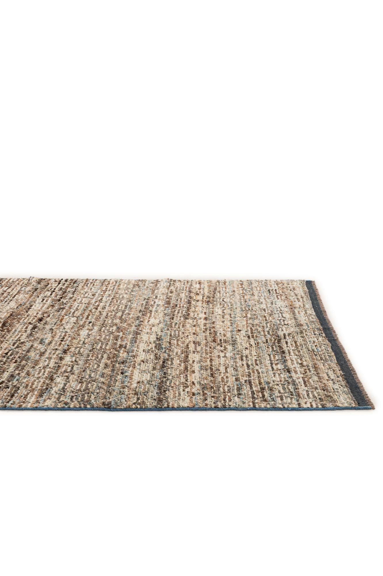 4' 10 x 6' 9 Hand Knotted Moroccan Wool Rug