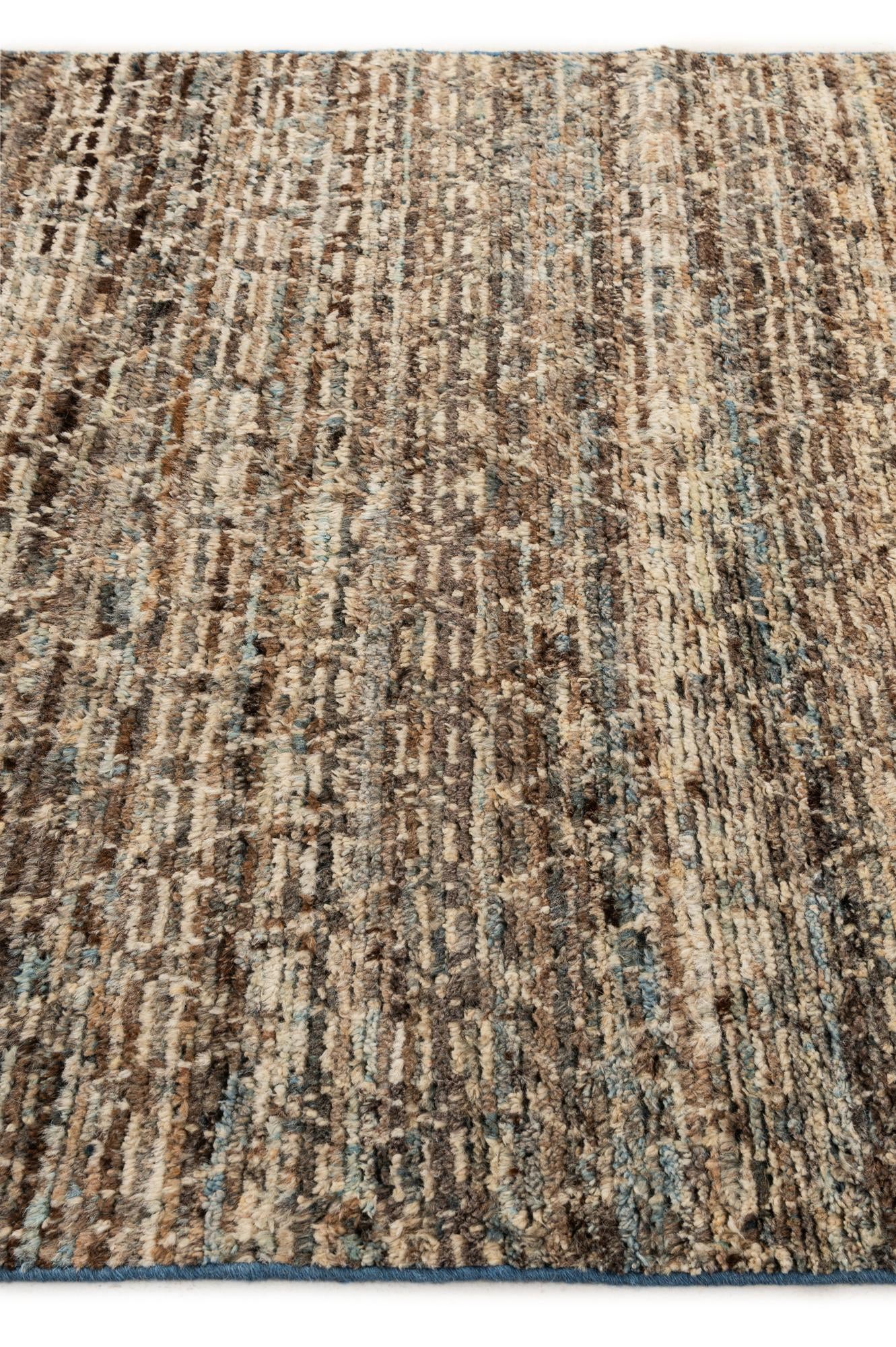 4' 10 x 6' 9 Hand Knotted Moroccan Wool Rug