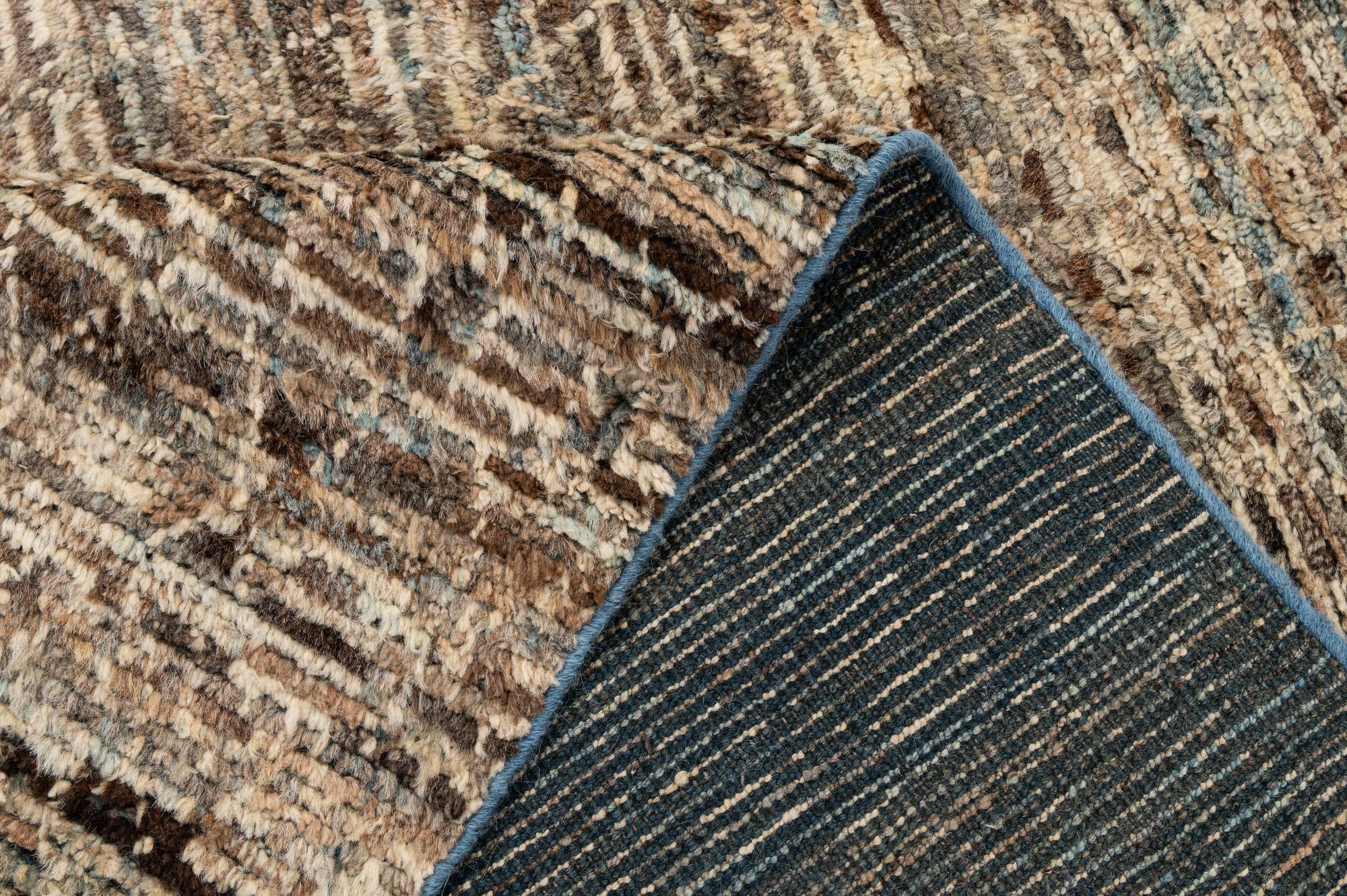 4' 10 x 6' 9 Hand Knotted Moroccan Wool Rug