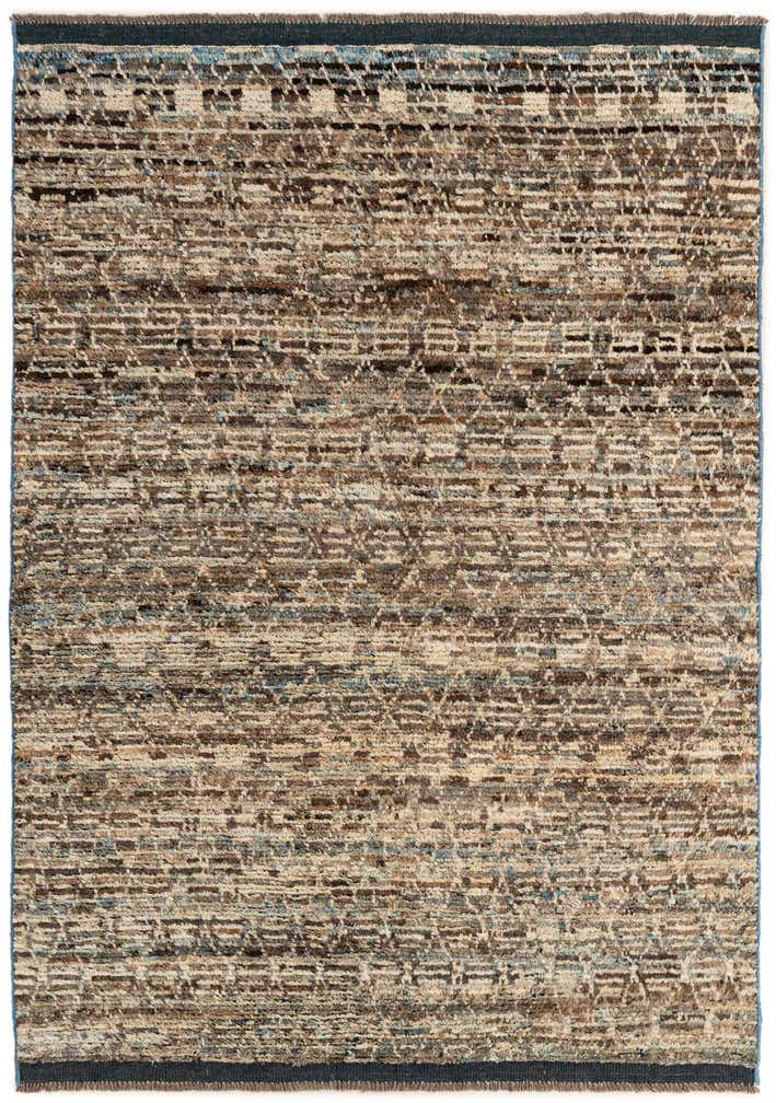 4' 10 x 6' 9 Hand Knotted Moroccan Wool Rug