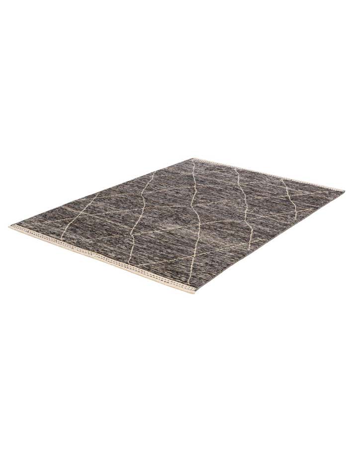 4' 11 x 6' 10 Hand Knotted Moroccan Wool Rug