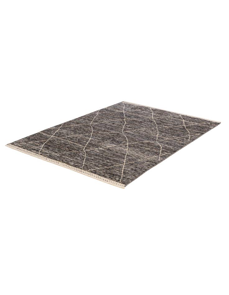 Detail image of 4' 11 x 6' 10 Hand Knotted Moroccan Wool Rug