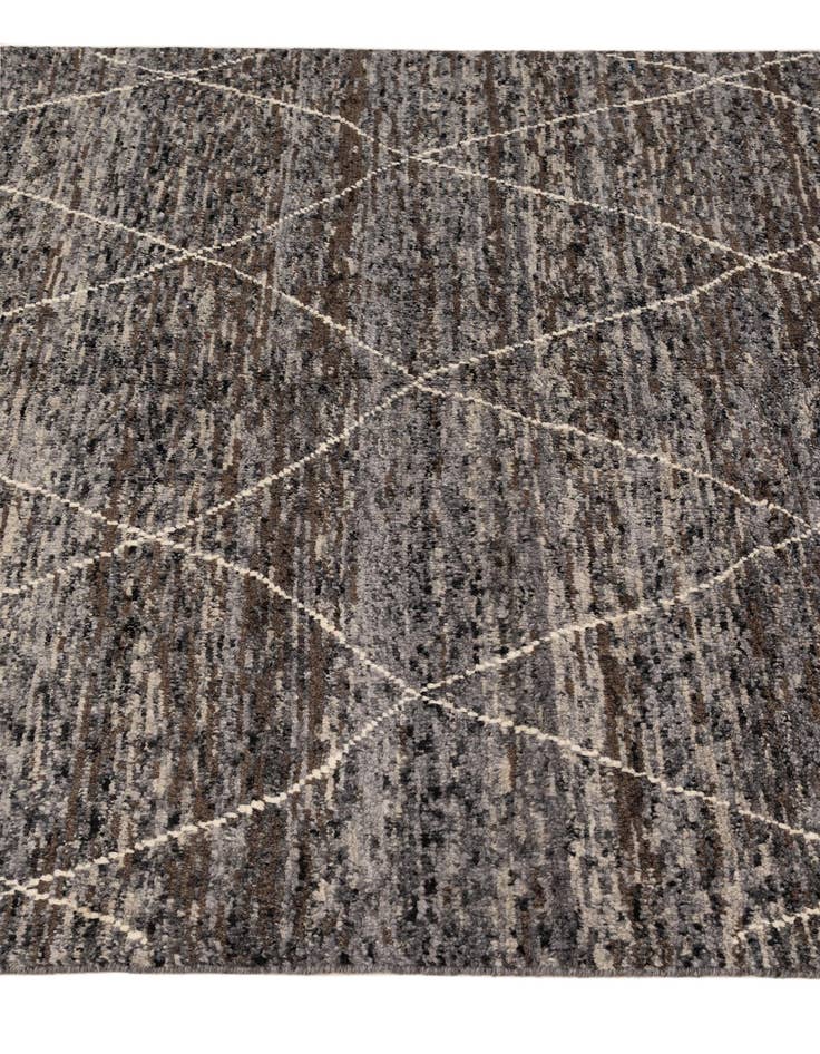 Detail image of 4' 11 x 6' 10  Hand Knotted Moroccan Wool Rug