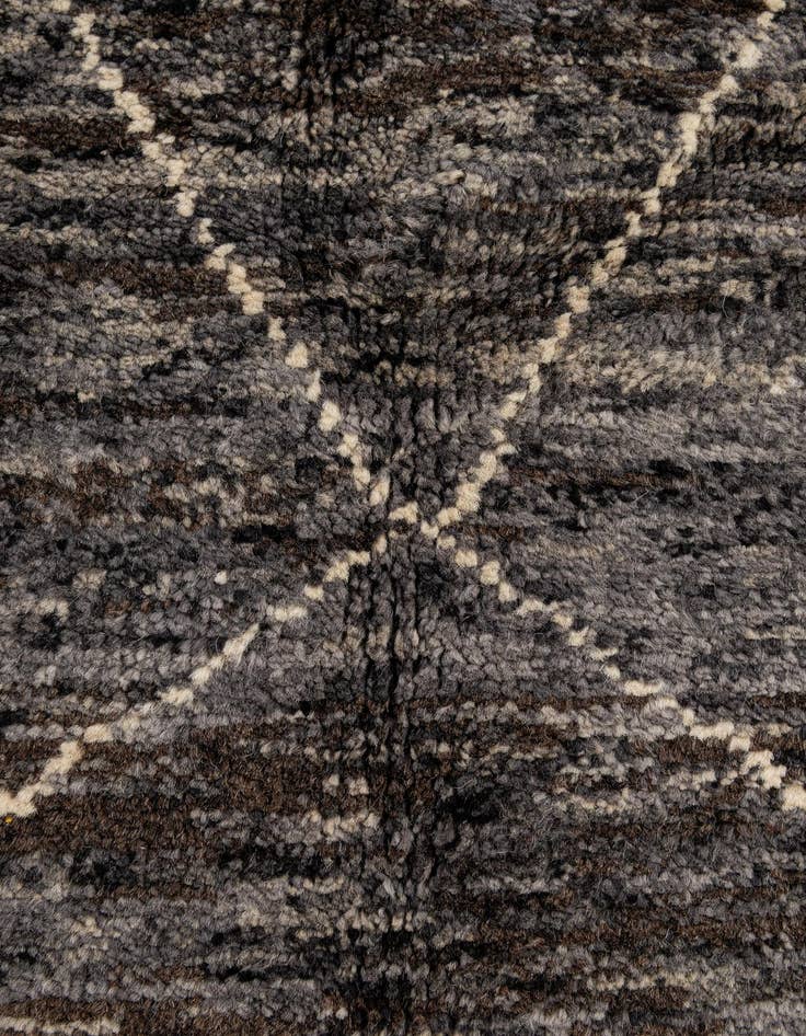 Detail image of 4' 11 x 6' 10  Hand Knotted Moroccan Wool Rug