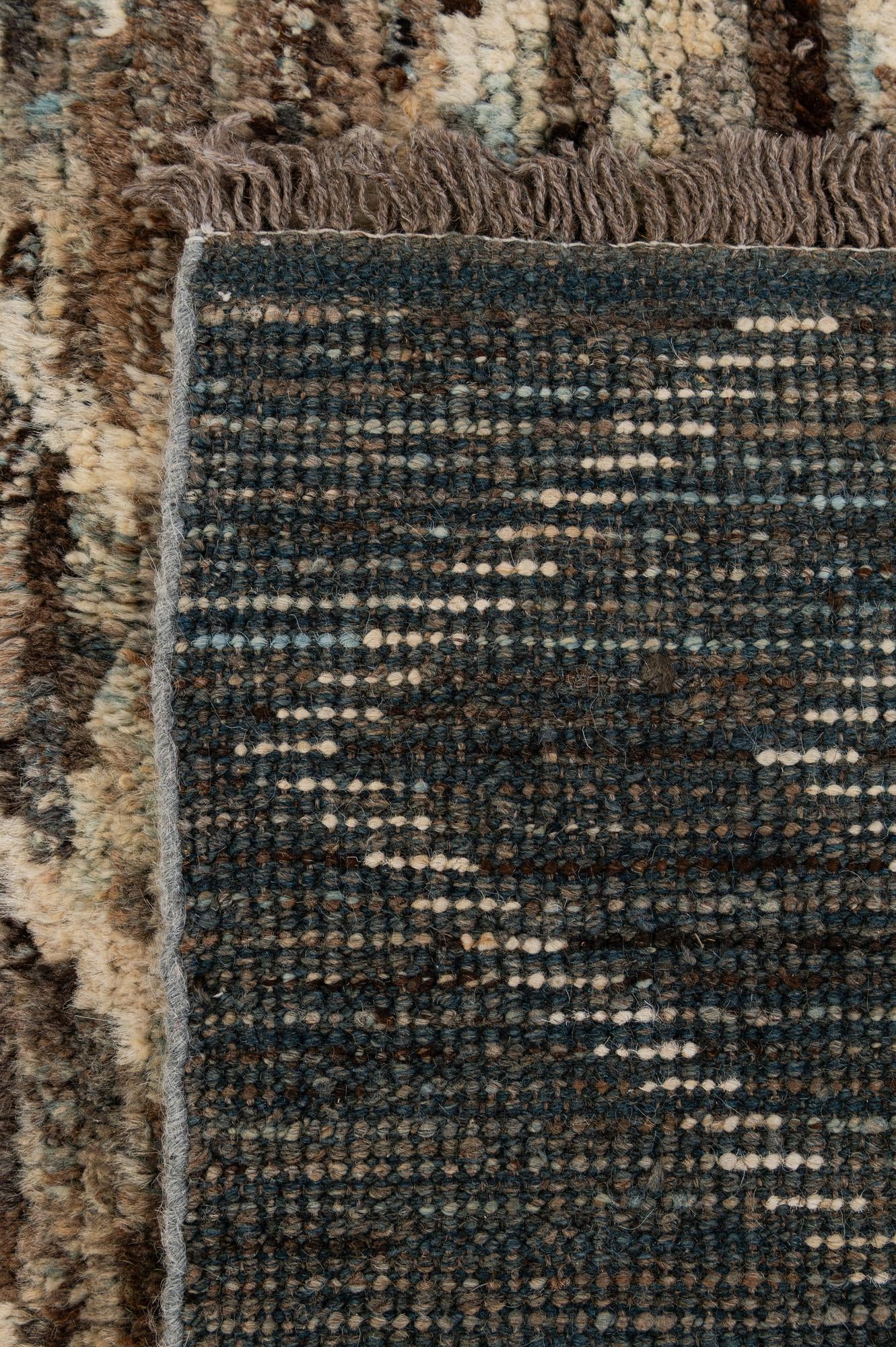 5' 3 x 6' 3 Hand Knotted Moroccan Wool Rug