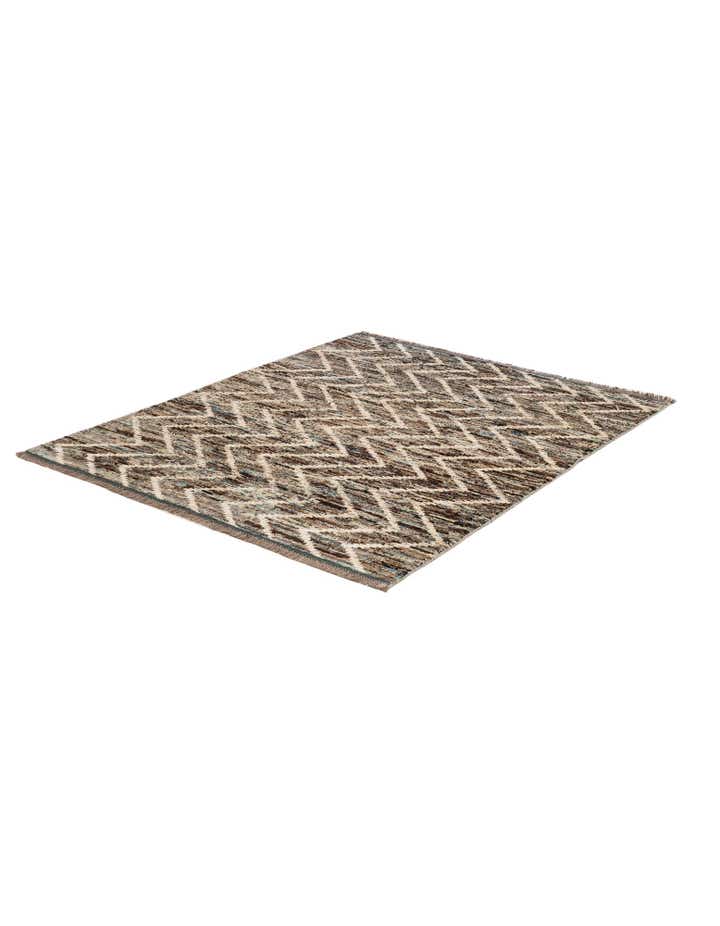 5' 3 x 6' 3 Hand Knotted Moroccan Wool Rug