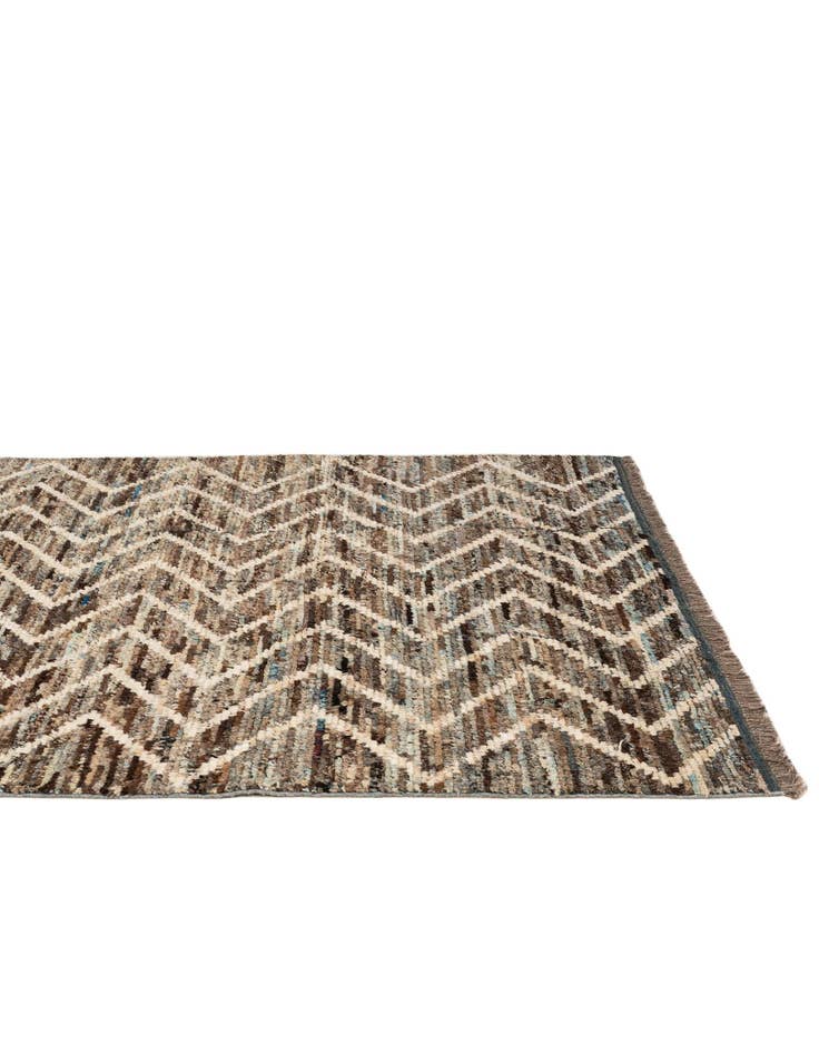 Detail image of 5' 3 x 6' 3  Hand Knotted Moroccan Wool Rug