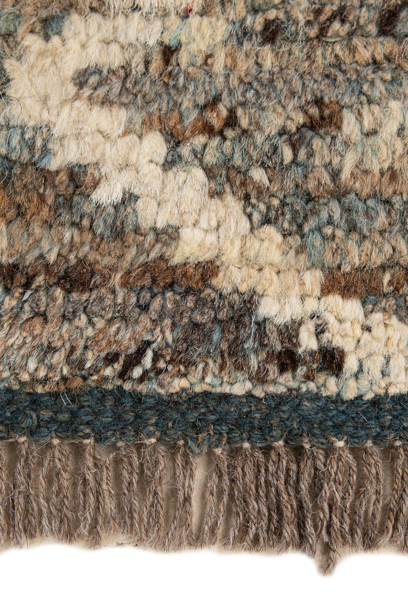5' 3 x 6' 3 Hand Knotted Moroccan Wool Rug