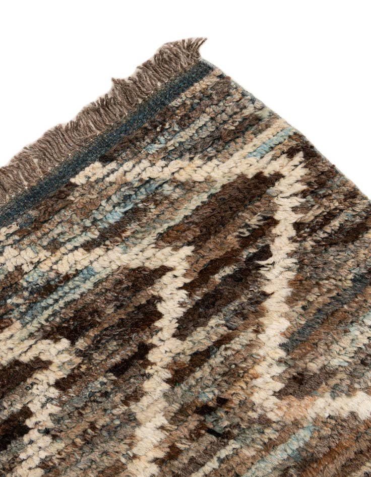 Detail image of 5' 3 x 6' 3  Hand Knotted Moroccan Wool Rug