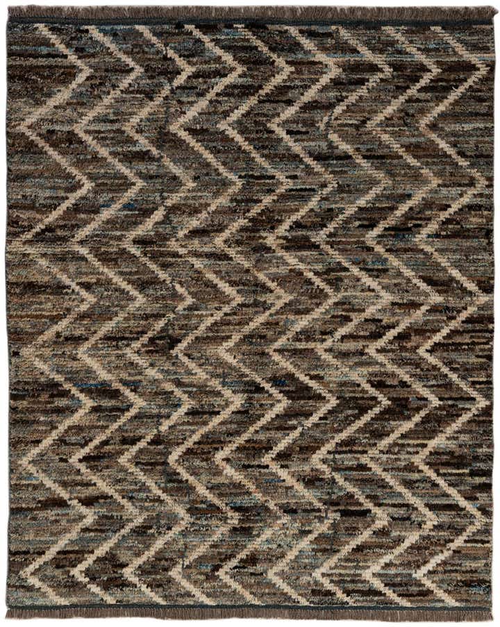 5' 3 x 6' 3 Hand Knotted Moroccan Wool Rug