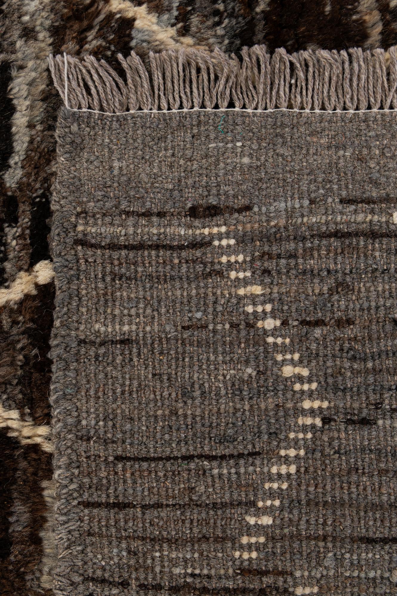 5' 2 x 6' 5 Hand Knotted Moroccan Wool Rug