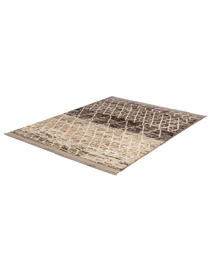 5' 2 x 6' 5 Hand Knotted Moroccan Wool Rug