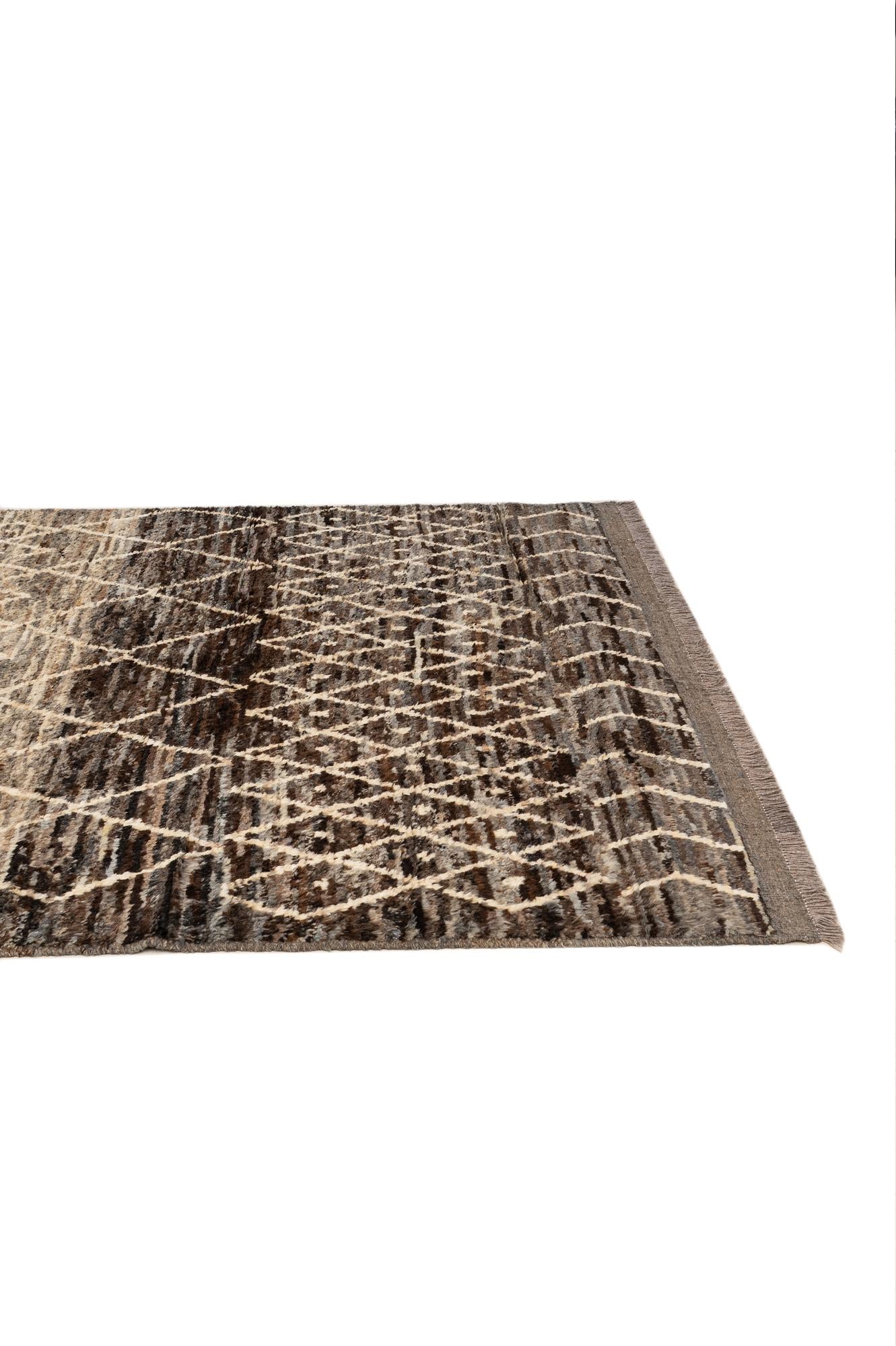 5' 2 x 6' 5 Hand Knotted Moroccan Wool Rug