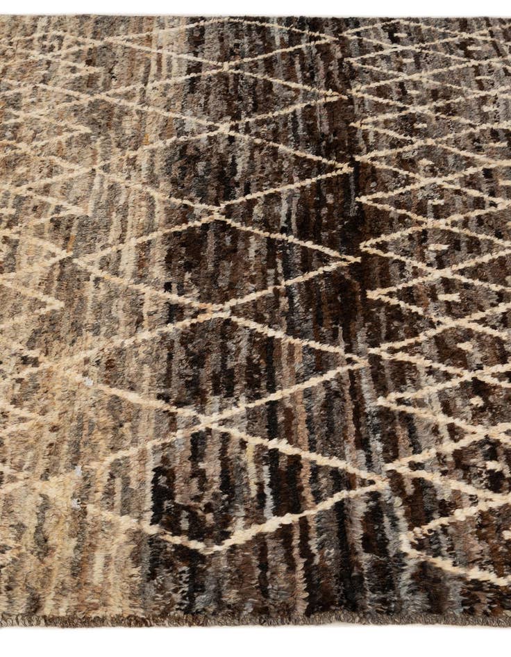 Detail image of 5' 2 x 6' 5  Hand Knotted Moroccan Wool Rug