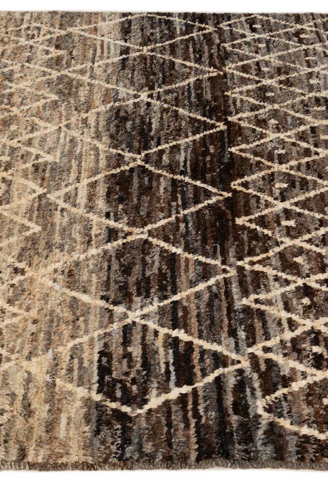 5' 2 x 6' 5 Hand Knotted Moroccan Wool Rug