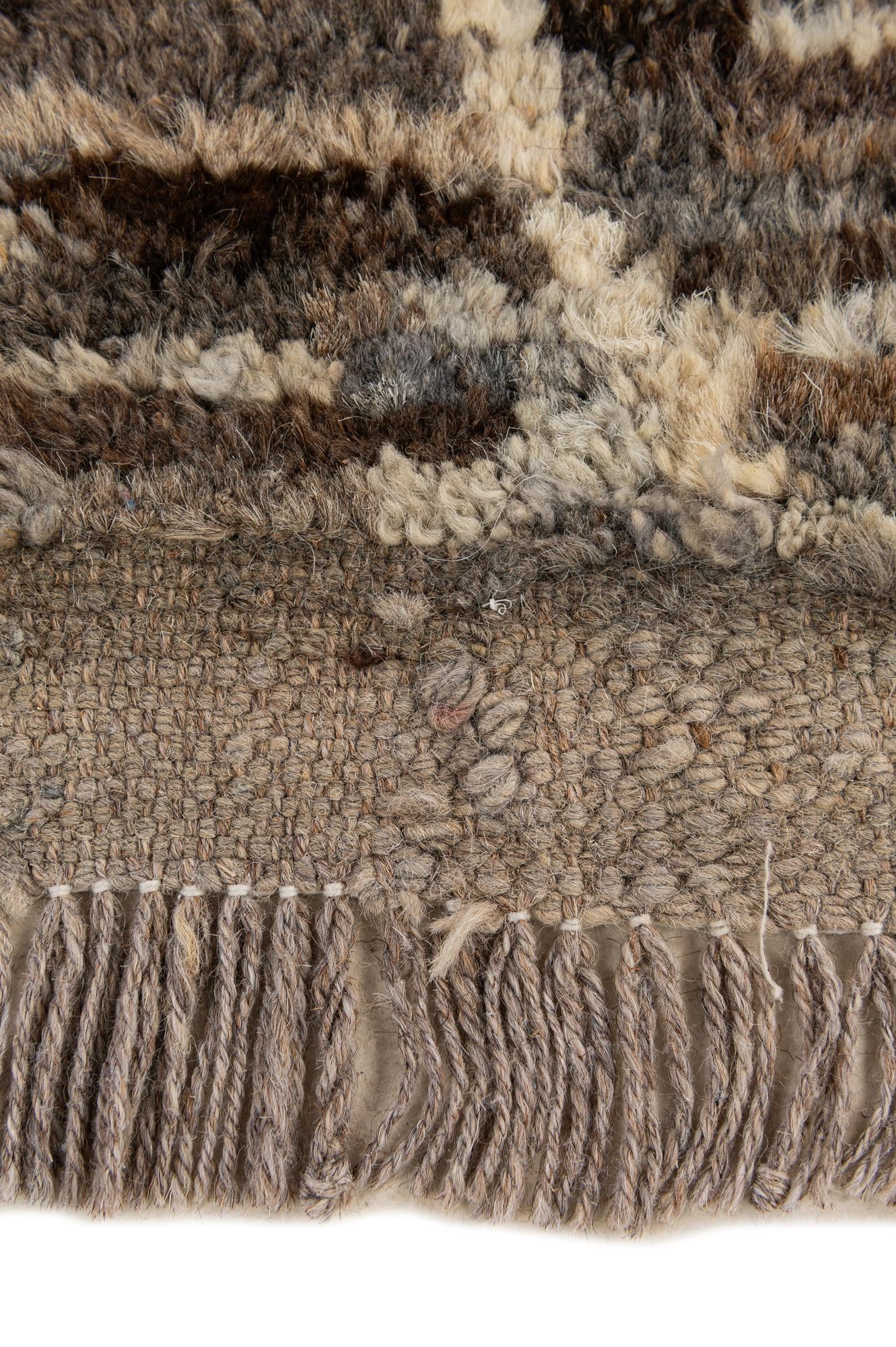 5' 2 x 6' 5 Hand Knotted Moroccan Wool Rug