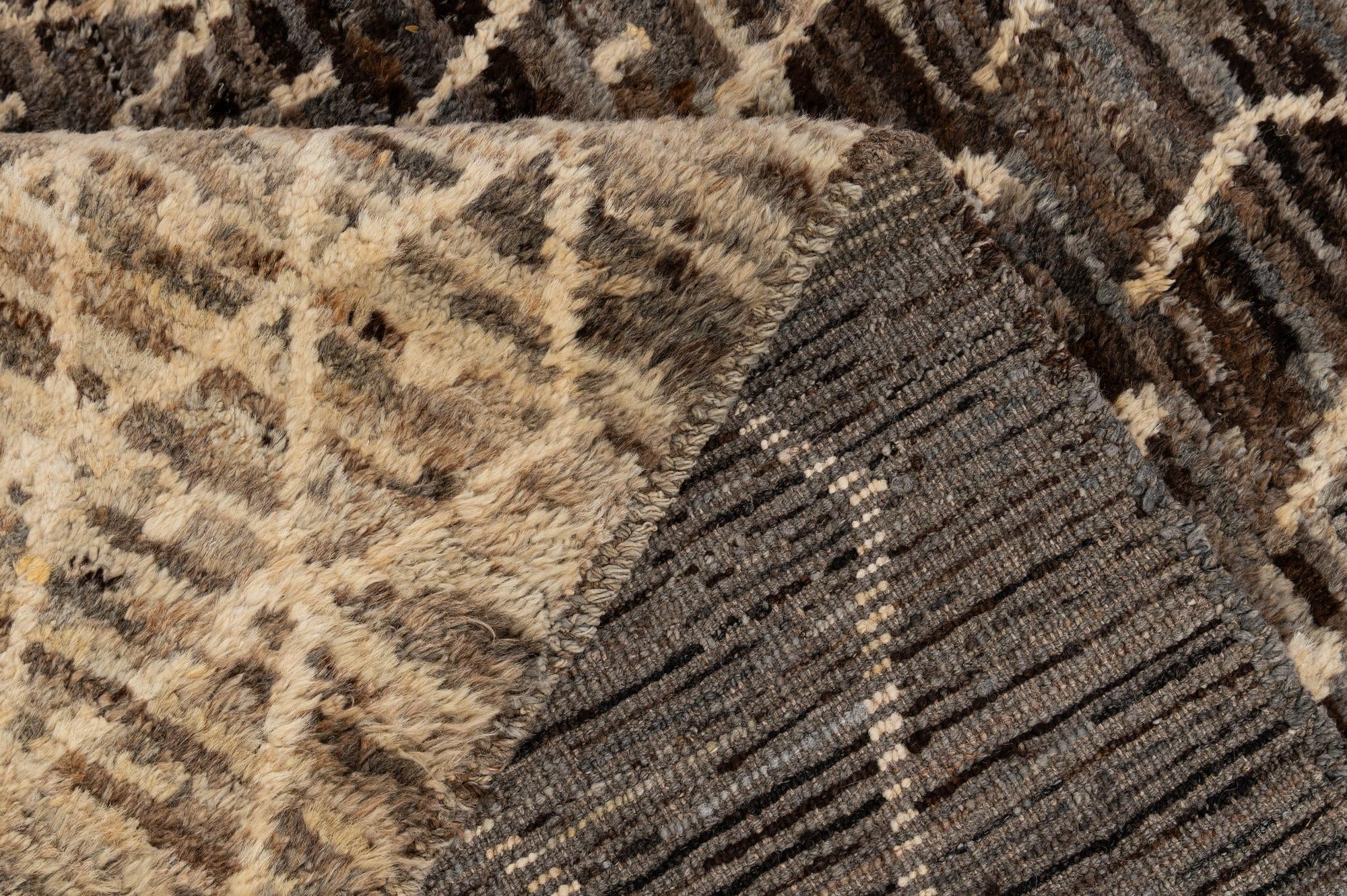 5' 2 x 6' 5 Hand Knotted Moroccan Wool Rug