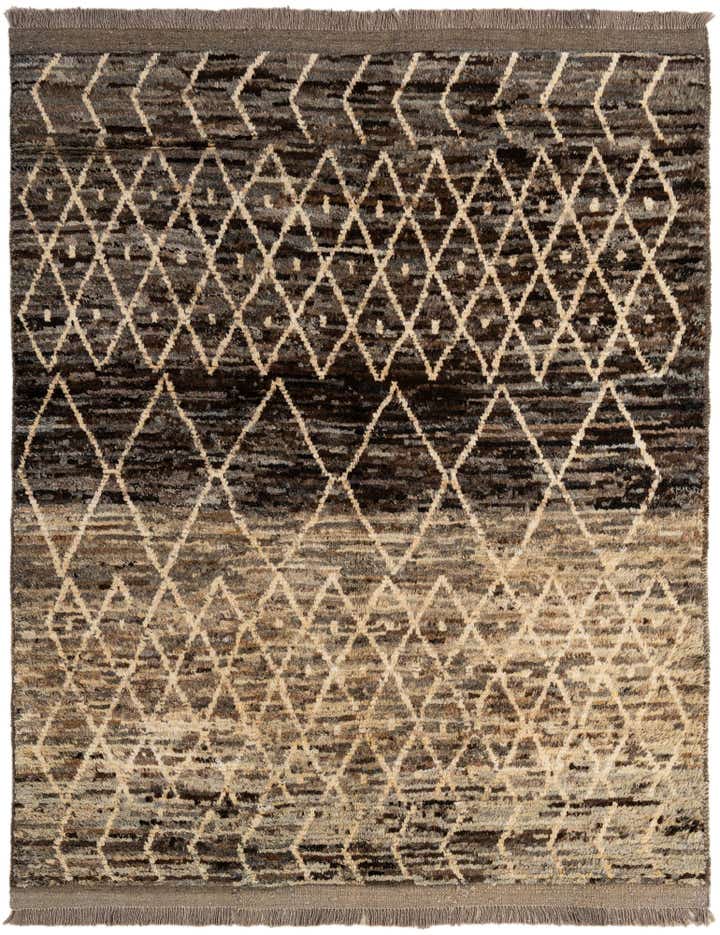 5' 2 x 6' 5 Hand Knotted Moroccan Wool Rug