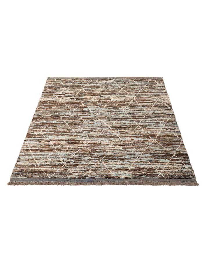 5' 3 x 7' 6 Hand Knotted Moroccan Wool Rug