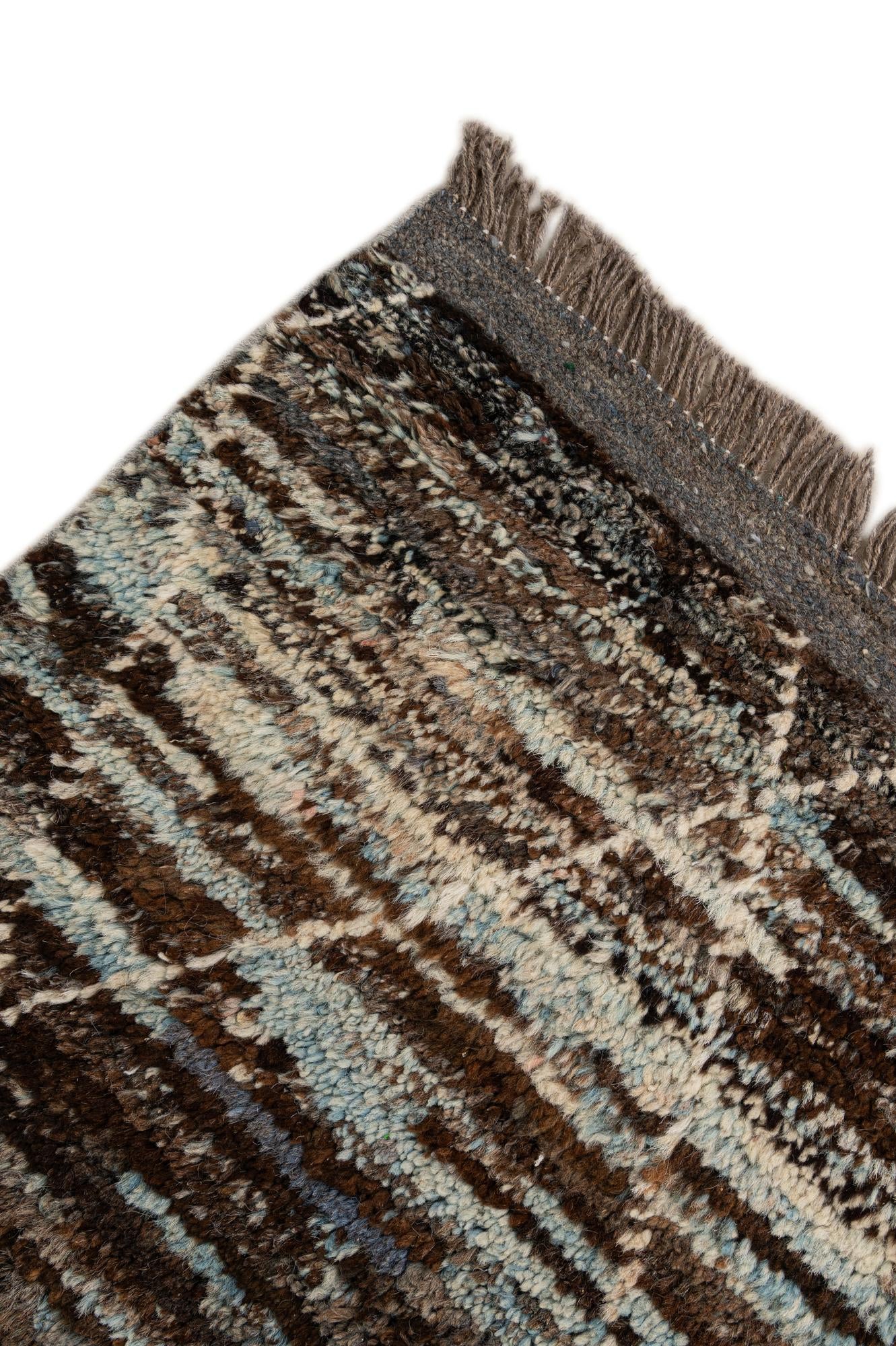 5' 3 x 7' 6 Hand Knotted Moroccan Wool Rug