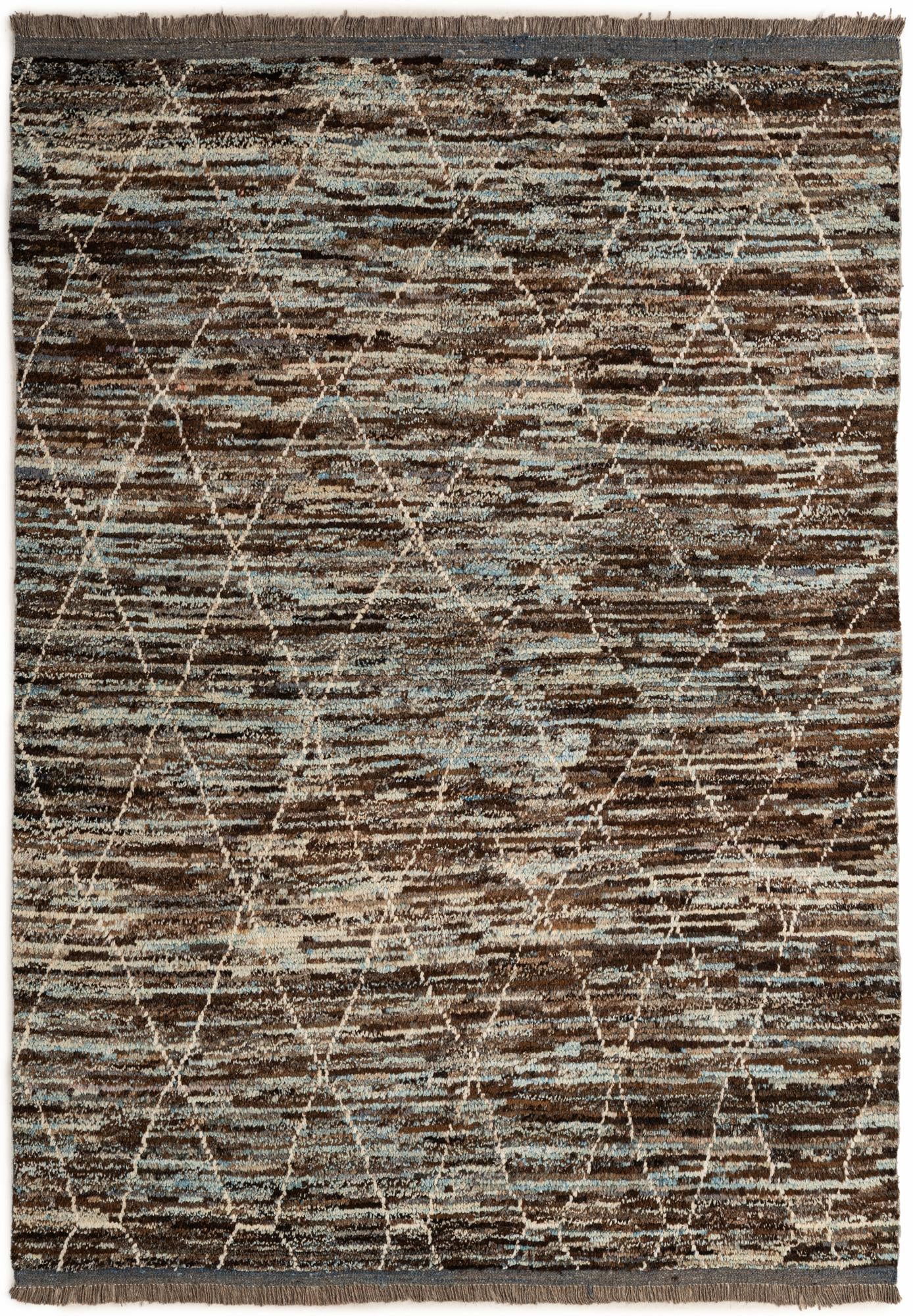 5' 3 x 7' 6 Hand Knotted Moroccan Wool Rug