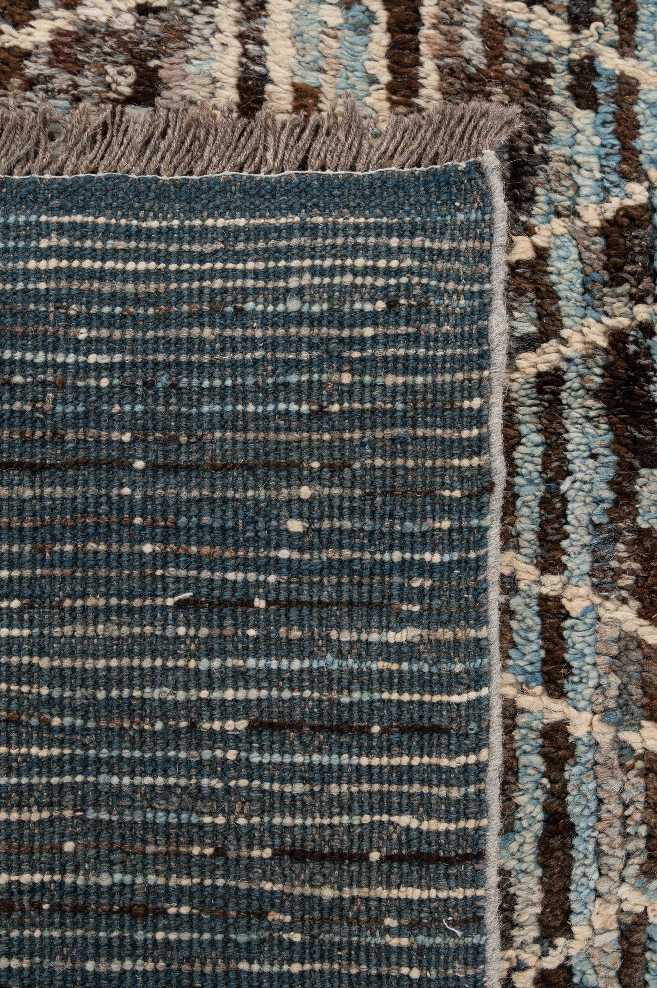 5' 6 x 8' Hand Knotted Moroccan Wool Rug