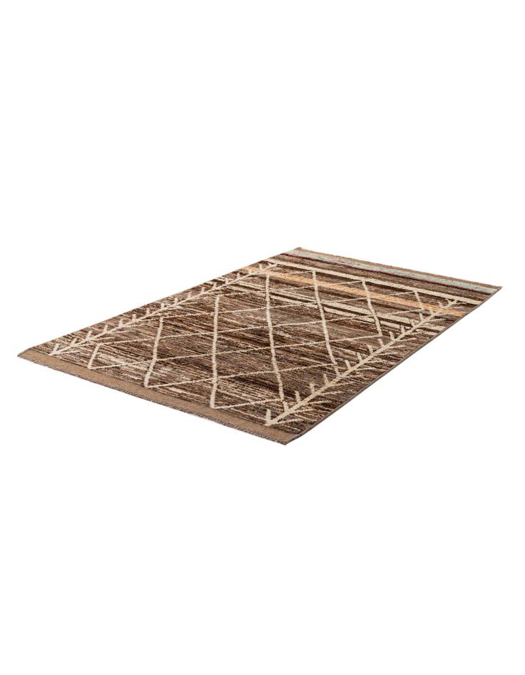 Detail image of 5' 4 x 8' 3 Hand Knotted Moroccan Wool Rug