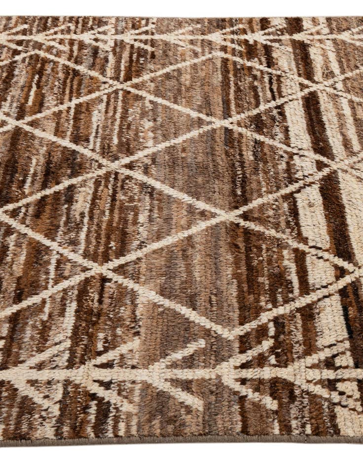 Detail image of 5' 4 x 8' 3 Hand Knotted Moroccan Wool Rug