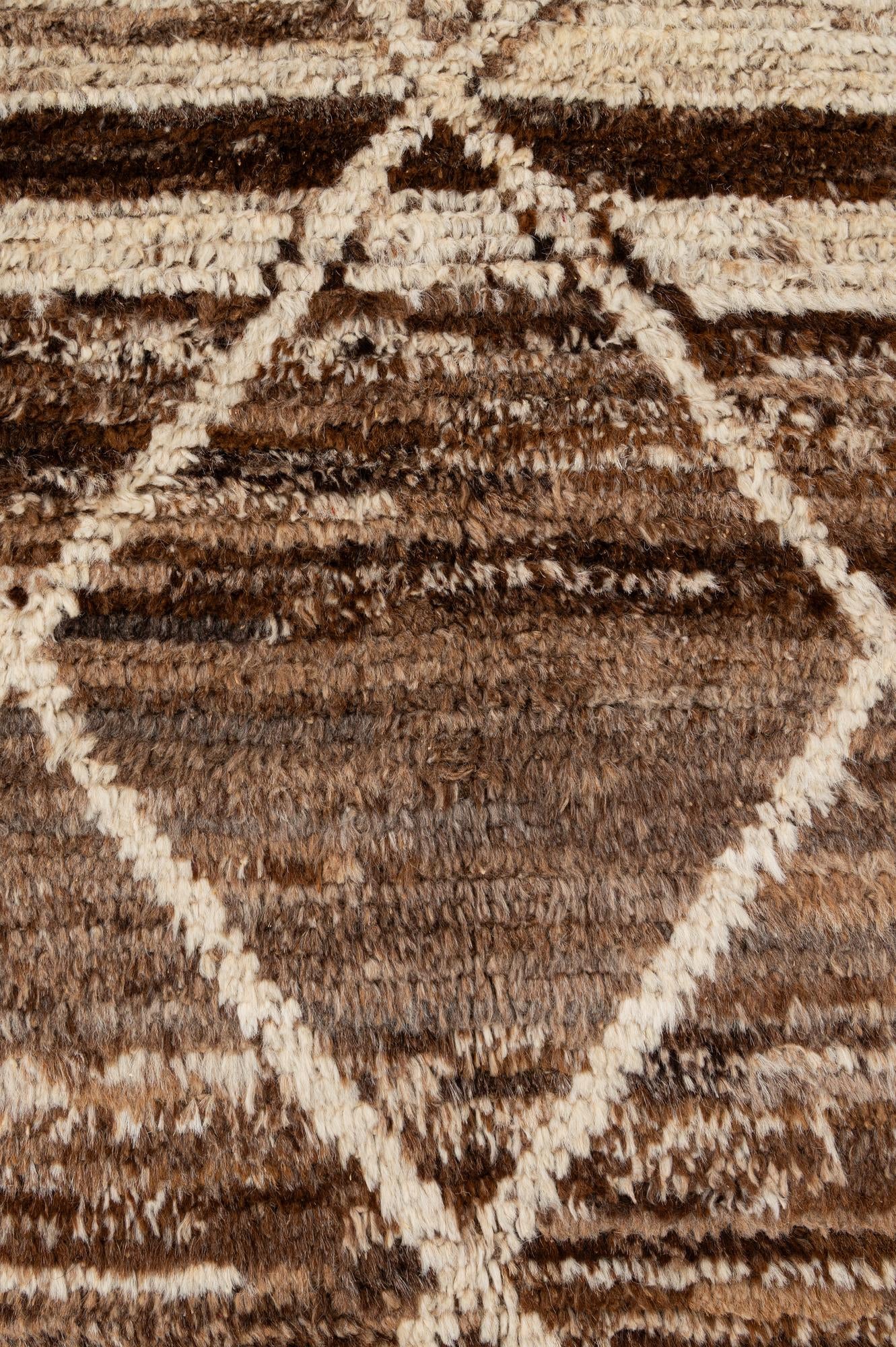 5' 4 x 8' 3 Hand Knotted Moroccan Wool Rug