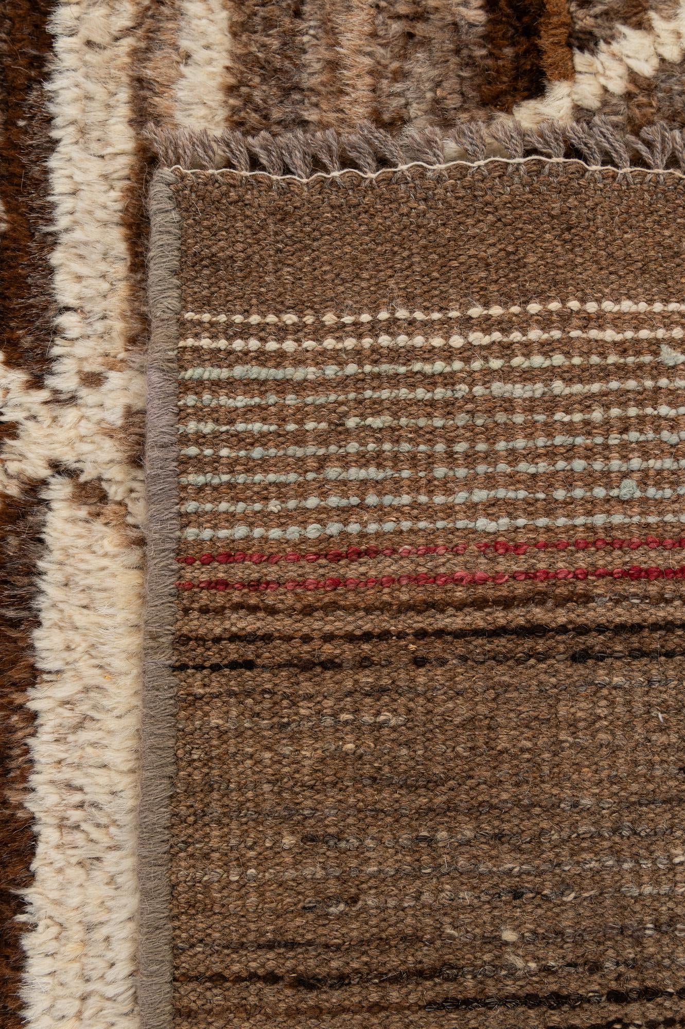 5' 4 x 8' 3 Hand Knotted Moroccan Wool Rug