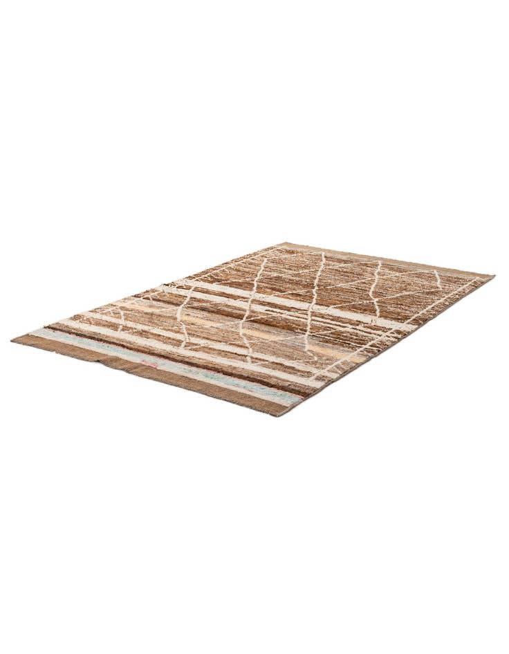 Detail image of 5' 5 x 8' Hand Knotted Moroccan Wool Rug