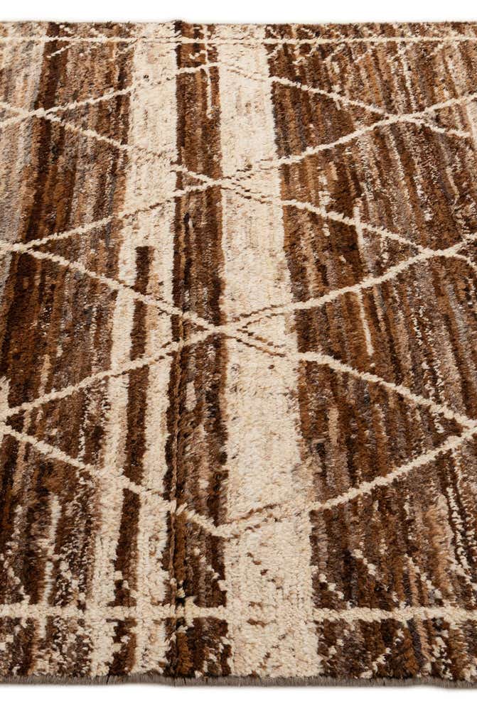 5' 5 x 8' Hand Knotted Moroccan Wool Rug