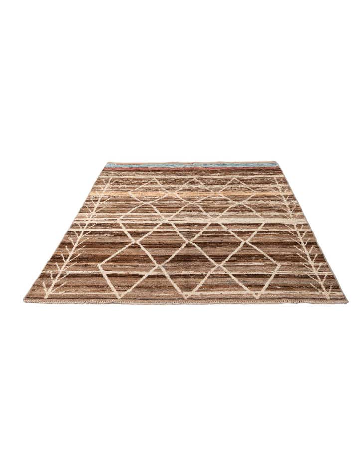 5' 7 x 7' 10 Hand Knotted Moroccan Wool Rug