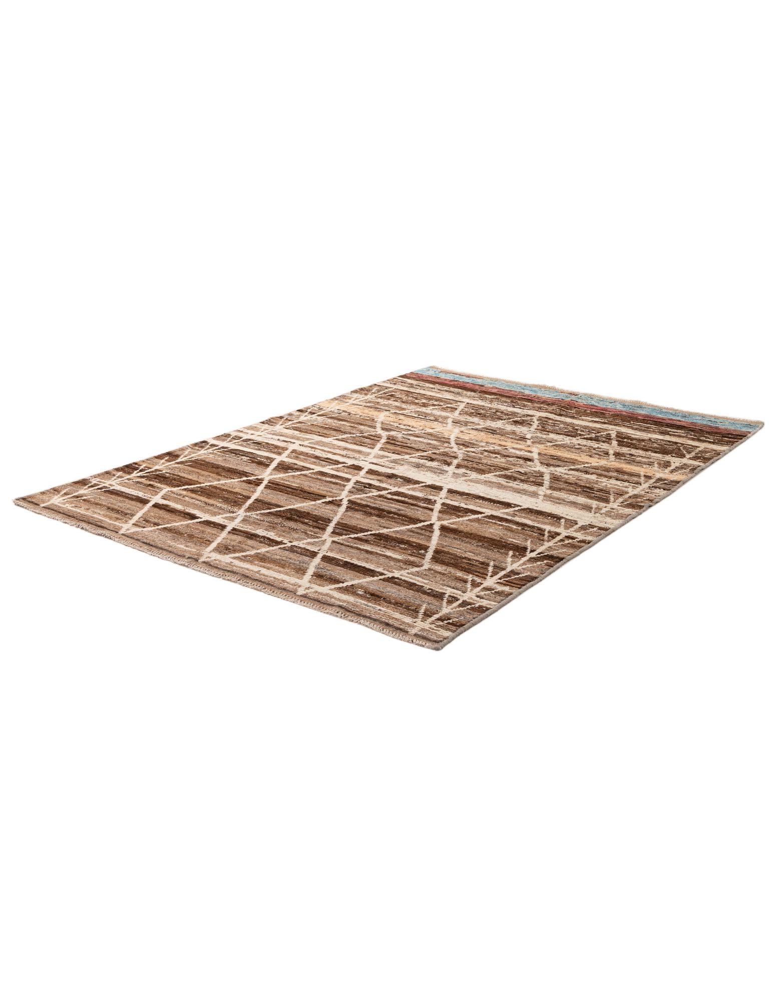 5' 7 x 7' 10 Hand Knotted Moroccan Wool Rug