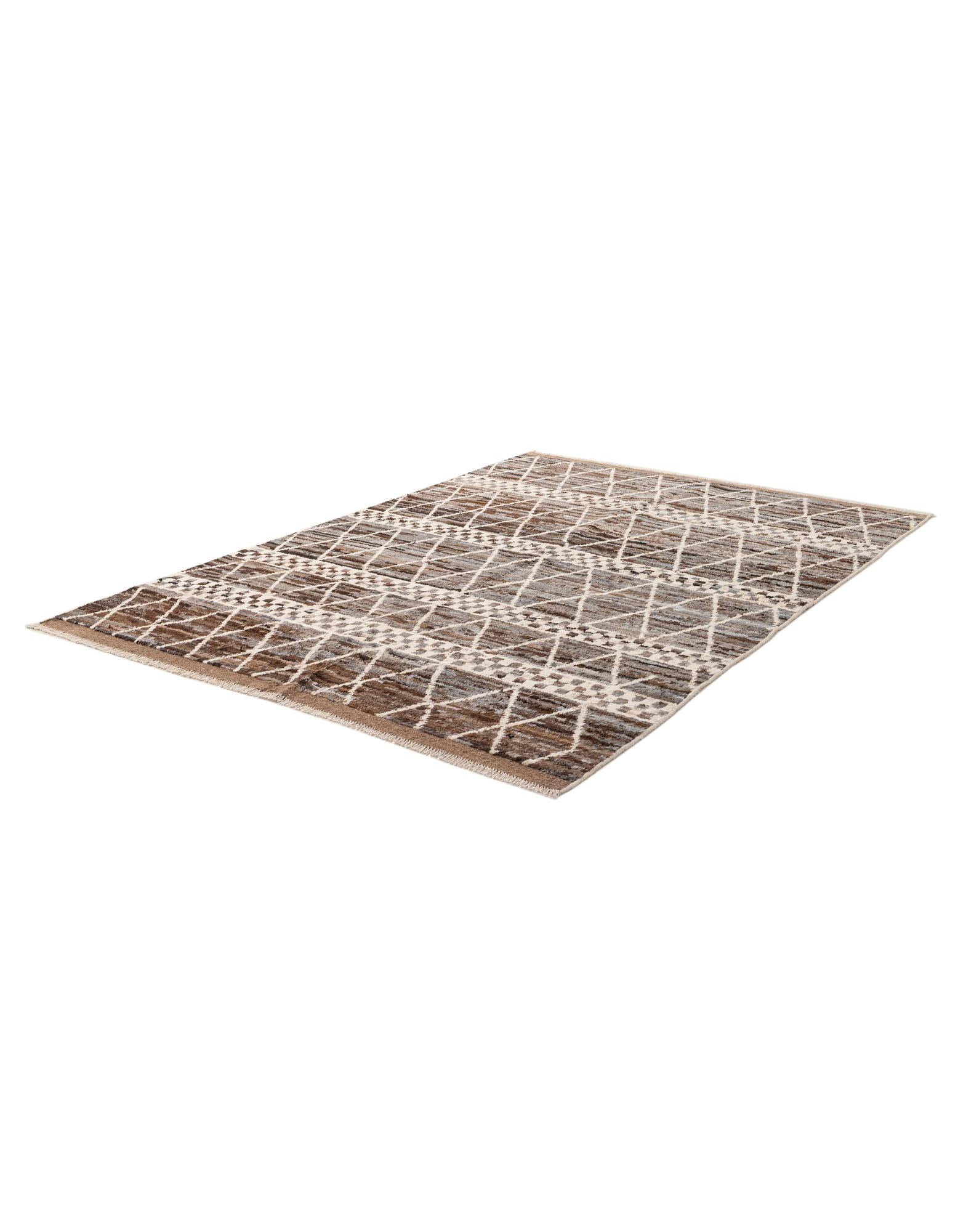5' 7 x 7' 11 Hand Knotted Moroccan Wool Rug