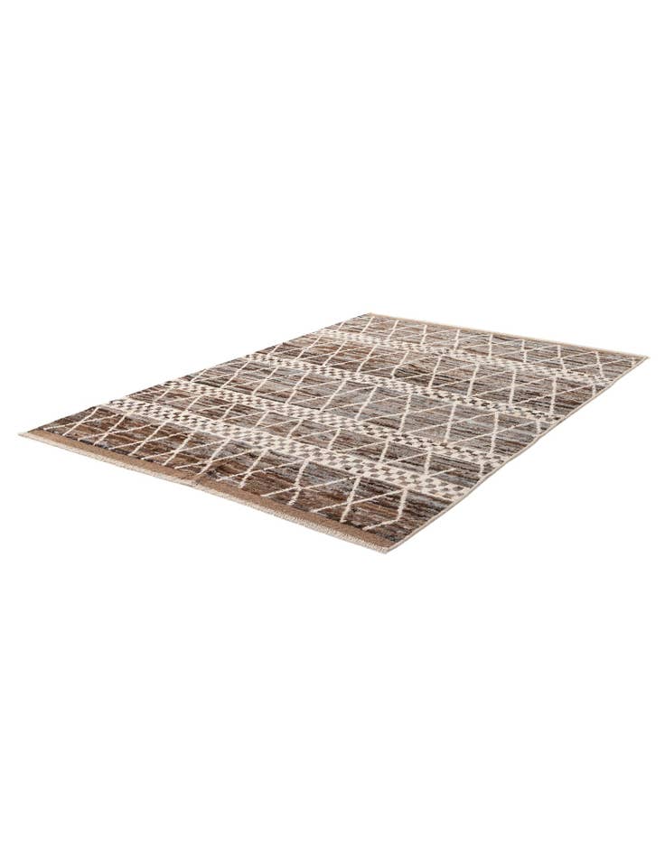 Detail image of 5' 7 x 7' 11 Hand Knotted Moroccan Wool Rug
